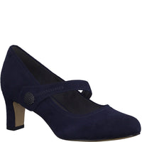 Jana Womens 3.5UK / NAVY Jana Womens Navy Softline High-Heel  8-22473-41