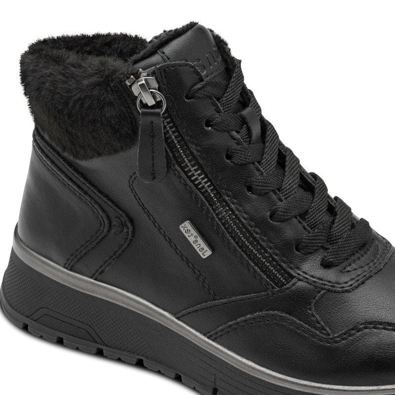 Jana Womens Jana Womens Black Side Zip Ankle Boot 8-26268-45