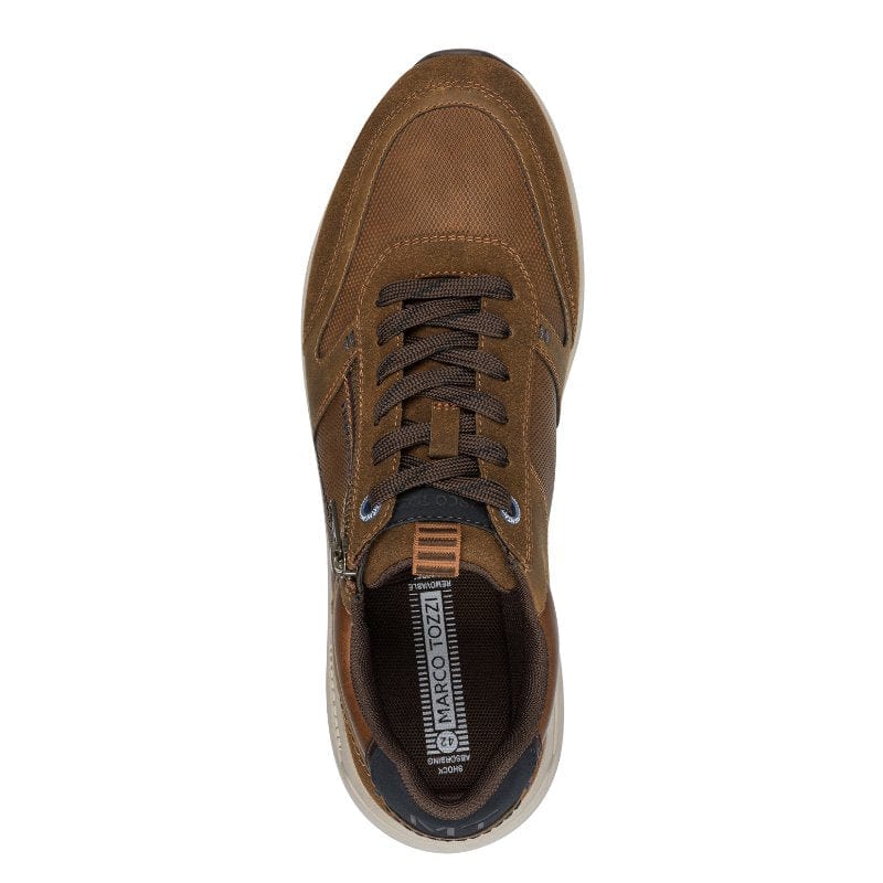 Marco Tozzi Mens Marco Tozzi Mens Brown Side Zip Fashion Trainer 2-13613-44