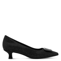 Marco Tozzi Womens Marco Tozzi Womens Black Slip-On Heel Shoes 2-22307-45