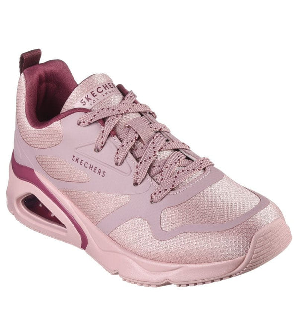Skechers Womens 4UK / PINK Skechers Womens Lace Up Pink Trainer Tres-Air Uno - Modern Aff-Air 177421