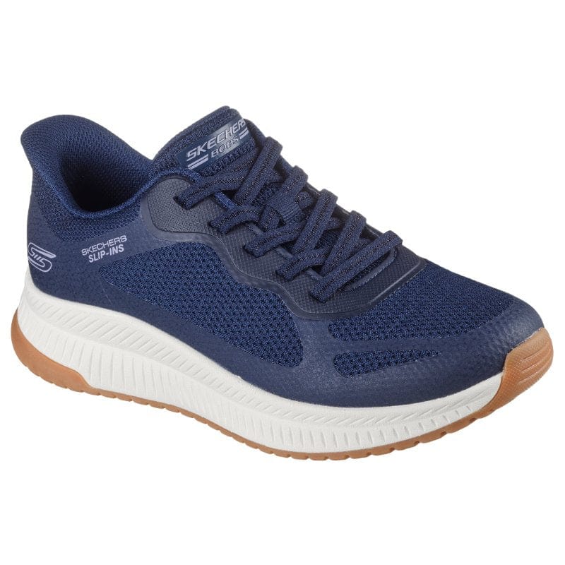 Skechers Womens NAVY / 3UK Skechers Womens Navy Bobs Squad 4 Staple Look Fashion Trainer - 117624