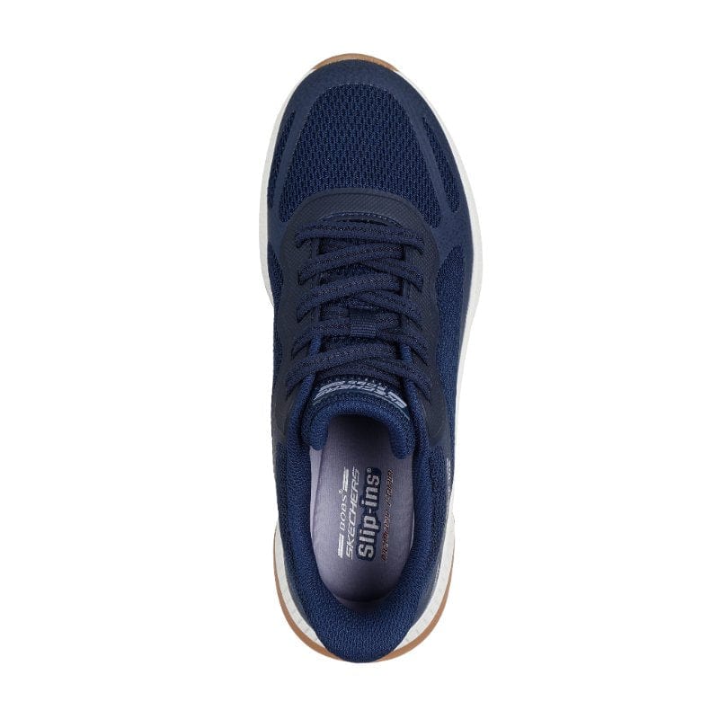 Skechers Womens Skechers Womens Navy Bobs Squad 4 Staple Look Fashion Trainer - 117624
