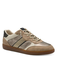 Tamaris Womens GOLD / 4UK Tamaris Womens Gold Essentials Lace Up Fashion Trainer 1-23662-45