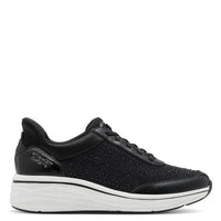 Tamaris Womens Tamaris Womens Black Lace Up Fashion Trainer 1-23779-45