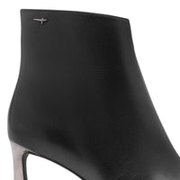 Tamaris Womens Tamaris Womens Black Slip On Leather Ankle Boot 1-25320-47