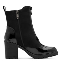 Marco Tozzi Womens Marco Tozzi Womens Black Side Zip Block Heel Ankle Boot 2-25405-47