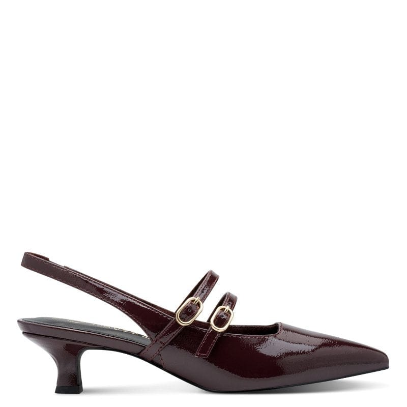 Marco Tozzi Womens Marco Tozzi Womens Burgundy Slingback Shoe 2-29508-45