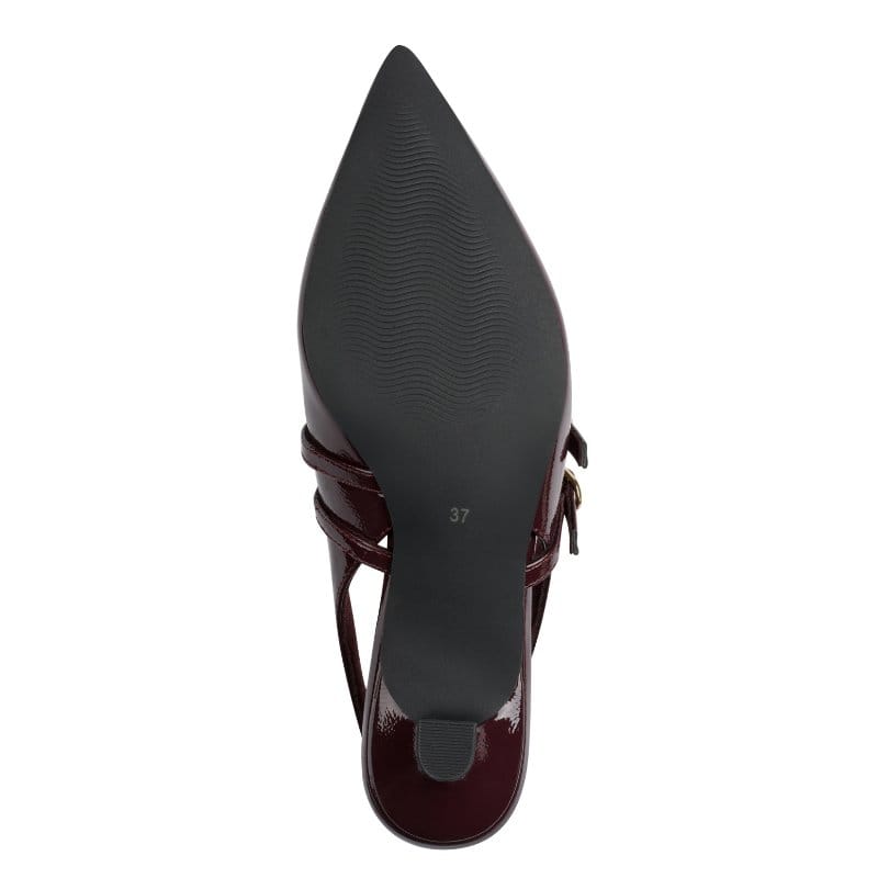Marco Tozzi Womens Marco Tozzi Womens Burgundy Slingback Shoe 2-29508-45