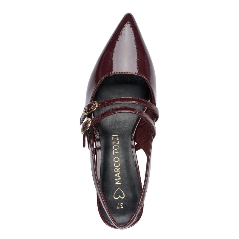 Marco Tozzi Womens Marco Tozzi Womens Burgundy Slingback Shoe 2-29508-45