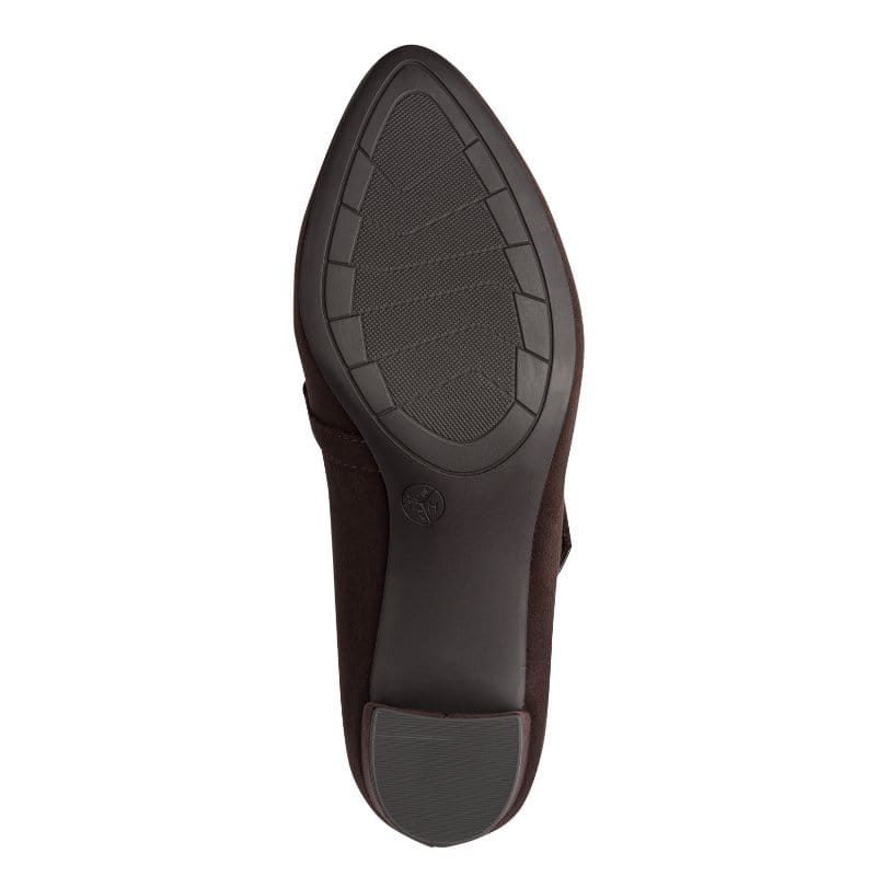 Jana Womens Jana Womens Brown Block Heel Wide Fit Shoes 8-24461-47