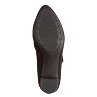 Jana Womens Jana Womens Brown Block Heel Wide Fit Shoes 8-24461-47