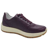 Ara Womens Ara Womens Burgundy Side Zip New York Fashion Trainer 12-25112-18
