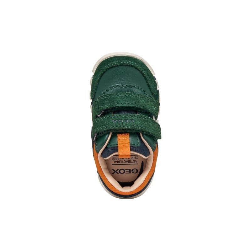 Geox Kids Geox Infants Boys Green Velcro Strap Iupidoo Sneakers - B3555D