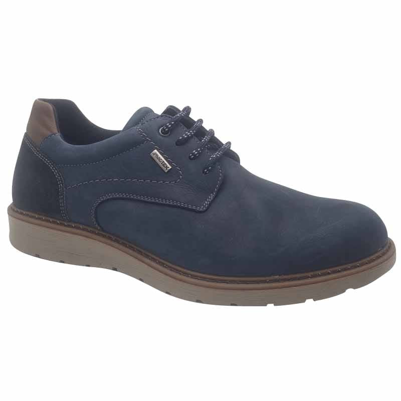 Imac Mens 8UK / NAVY Imace Navy Leather Smart Casual Shoe - 201278