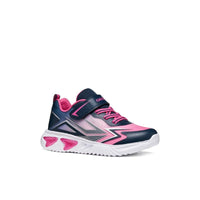 Geox Kids NAVY / 8.5UK Geox Junior Girl Navy Lights Up Sole Assister Sneakers - J66E9B