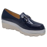Kate Appleby Womens Kate Appleby Womens Navy Patent Wedge Shoe - Bladon