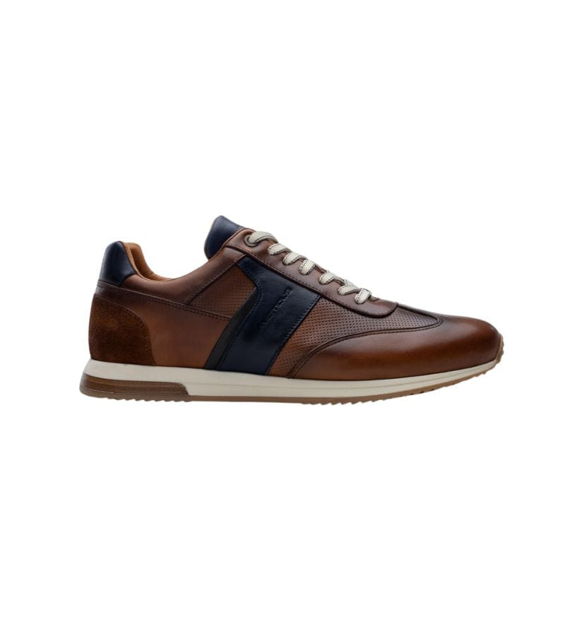 Ambitious Mens 8UK / BROWN Ambitious Mens Premium Leather Brown Fashion Trainer Slow - 11319-6810AM