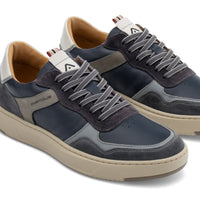 Ambitious Mens Ambitious Mens Navy Leather Aktif Fashion Trainer - 14095-11175AM