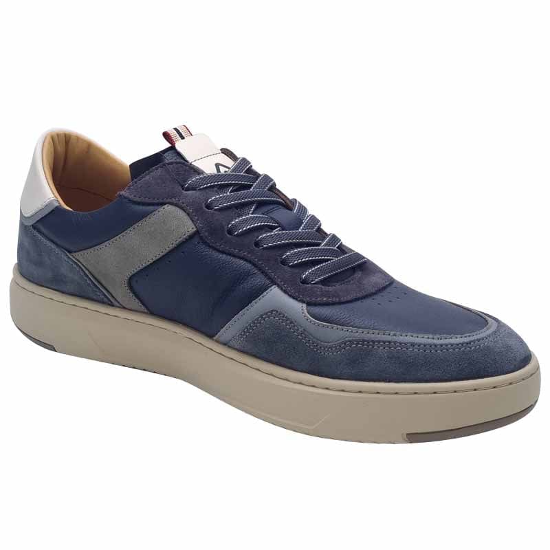 Ambitious Mens Ambitious Mens Navy Leather Aktif Fashion Trainer - 14095-11175AM