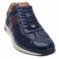 Ambitious Mens Ambitious Mens Navy Leather Slow Fashion Trainer - 14050-6553AM