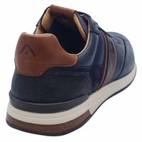 Ambitious Mens Ambitious Mens Navy Leather Slow Fashion Trainer - 14050-6553AM