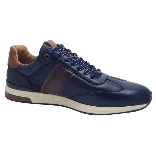 Ambitious Mens Ambitious Mens Navy Leather Slow Fashion Trainer - 14050-6553AM
