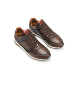 Ambitious Mens Ambitious Mens Premium Brown Combi Leather Fashion Trainer 13052-11173AM