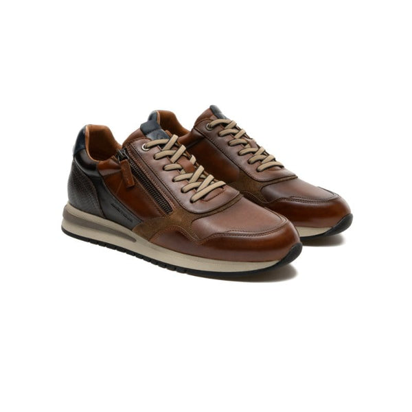 Ambitious Mens Ambitious Mens Tan Leather Temple Fashion Trainer - 13719-6584AM