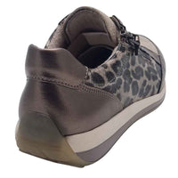 Ara Womens Ara Womens Beige Lace Up Side Zip Osaka Sneaker 12-64587-05