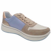 Ara Womens Ara Womens Beige Side Zip Sapporo Fashion Trainer 12-27540-89