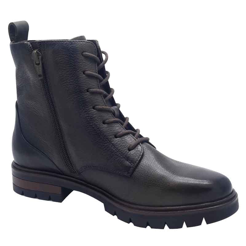 Ara Womens Ara Womens Black Lace Up Side Zip Ankle Boots 12-11260-01