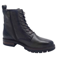 Ara Womens Ara Womens Black Lace Up Side Zip Ankle Boots 12-11260-01