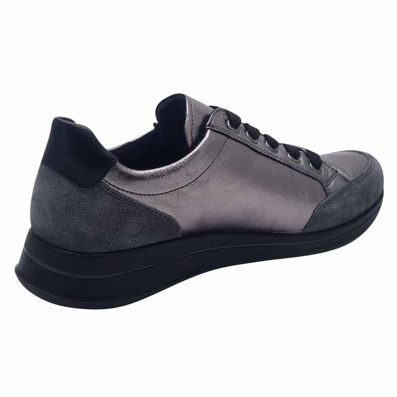 Ara Womens Ara Womens Black Lace Up Side Zip Osaka Sneaker 12-54801-88