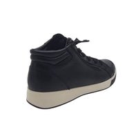Ara Womens Ara Womens Black Leather Lace-Up Ankle Boot - 12-44499-61