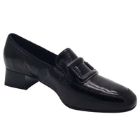 Ara Womens Ara Womens Black Slip On Leather Wide Fit Graz Shoes 12-20425-01