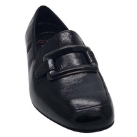 Ara Womens Ara Womens Black Slip On Leather Wide Fit Graz Shoes 12-20425-01