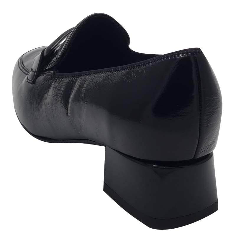 Ara Womens Ara Womens Black Slip On Leather Wide Fit Graz Shoes 12-20425-01