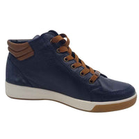 Ara Womens Ara Womens Blue Lace Up Side Zip Rom-Sport Sneaker 12-24499-92