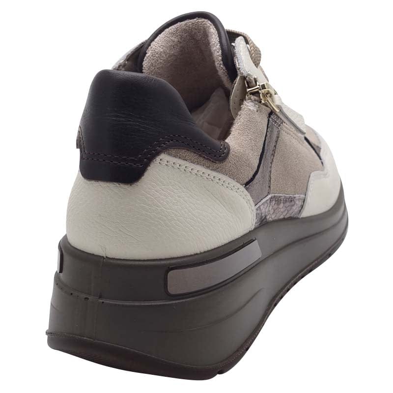 Ara Womens Ara Womens Brown Side Zip Garda Fashion Trainer 12-57702-95