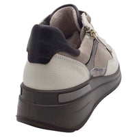 Ara Womens Ara Womens Brown Side Zip Garda Fashion Trainer 12-57702-95