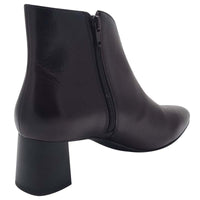 Ara Womens Ara Womens Brown Side Zip Leather Block Heel Ankle Boot 12-52408-03