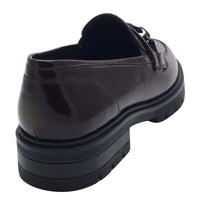 Ara Womens Ara Womens Burgundy Slip On Leather Wide Fit Cambridge Shoes 12-11219-19