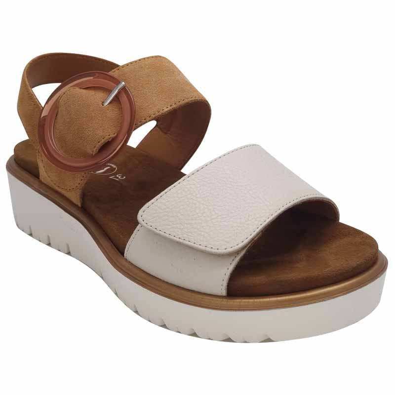 Ara Womens Ara Womens Cream High Soft Bilbao Sandal 12-33505-09