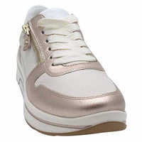 Ara Womens Ara Womens Cream Lace-up Sapporo Sneakers 12-27540-07