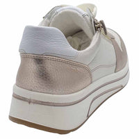 Ara Womens Ara Womens Cream Lace-up Sapporo Sneakers 12-27540-07