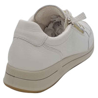 Ara Womens Ara Womens Cream Side Zip Osaka Fashion Trainer 12-24801-97