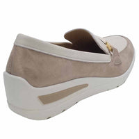 Ara Womens Ara Womens Cream Slip On Leather Zürich Court Shoes 12-50630-05