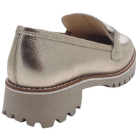 Ara Womens Ara Womens Gold Kent Loafers 12-31245-09