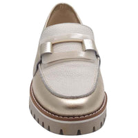 Ara Womens Ara Womens Gold Kent Loafers 12-31245-09